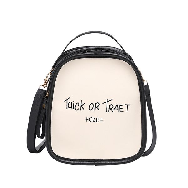 

2020 new style fashion women small backpack cand contrast color mini backpack letter with soft handle girls daypack