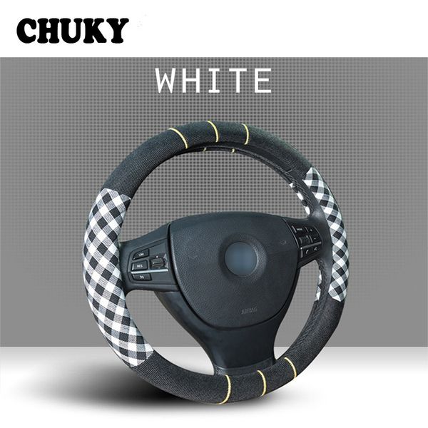 

car flax steering wheel cover four seasons universal for abarth mini cooper e46 e39 vw polo b6 b5 b7 b8 4 7 5