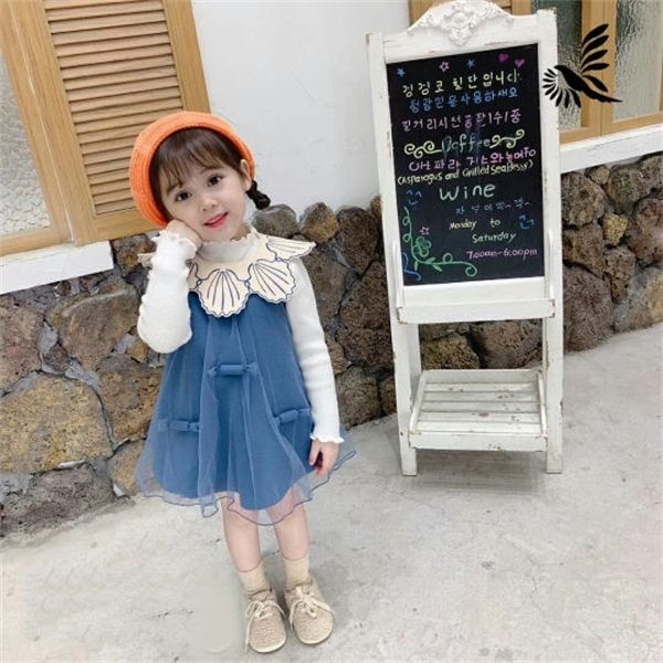 

toddler girls dress korean fashion woolen mesh splice infant girl dresses kids clothing sleeveless princess dress 0923, Red;yellow