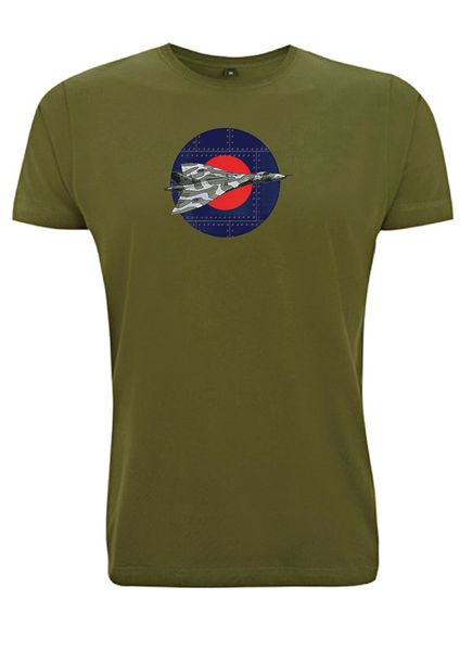 

vulcan bomber t shirt target roundel raf plane uk tshirt airforce plane jet mod large size tee shirt
