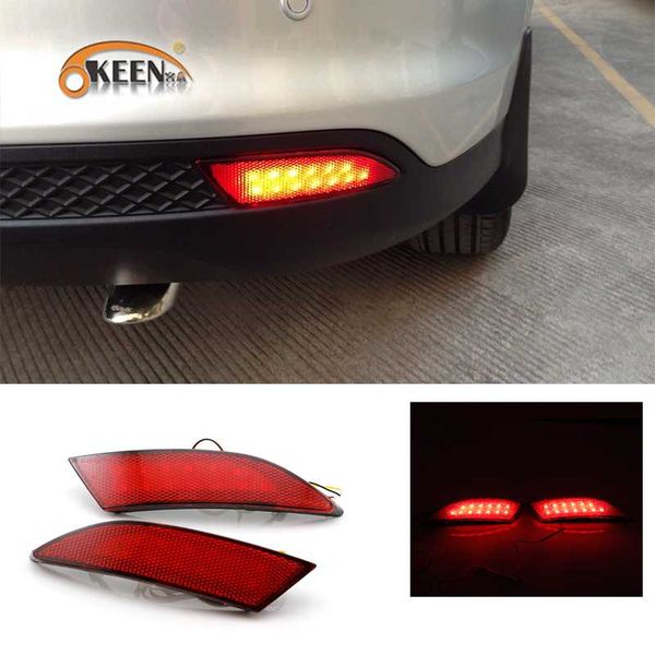 

2pcs for focus 3 2011 2012 2013 2014 sedan hatchback led rear bumper reflector light braking warning lamp auto