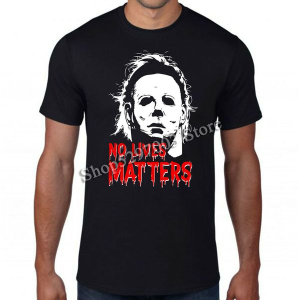 

happy halloween t-shirt, не живет matter майкл майерс кожаное для взрослых дети с коротким рукавом майка