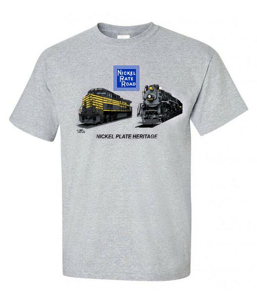 

nickel plate heritage authentic railroad t-shirt tee shirt [93] basic