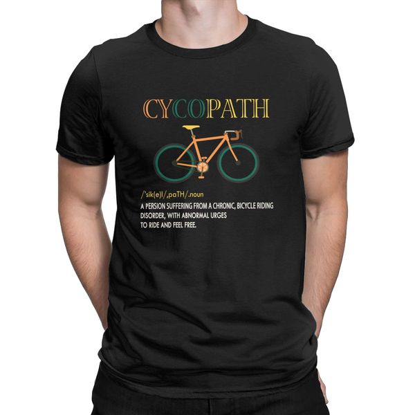

men's cycopath shirt funny bicycle cyclist t shirts humor road riders 100% cotton fashion o neck tee shirt printing t-shirt