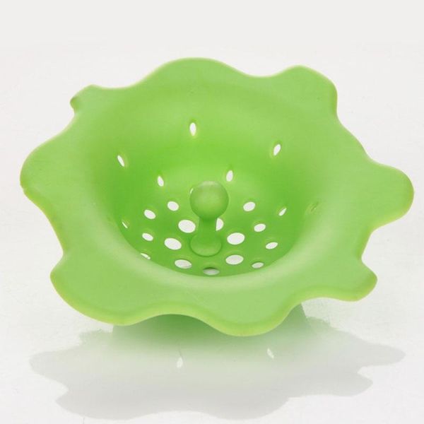 

silicone flower shaped sink filter kitchen bathroom sucker floor drains shower hair sewer colanders strainers ing