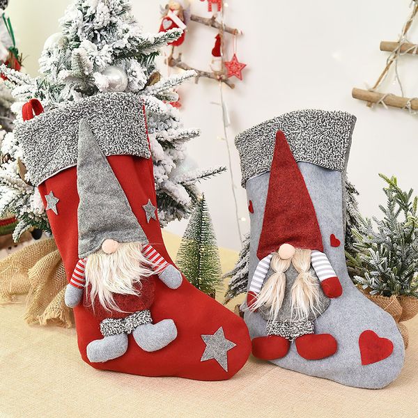 

gift man stocking forest doll creative decorations nordic