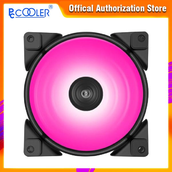 

pccooler halo rgb 12cm 12v 4pin rgb pwm quiet fan 120mm computer case cooling fans cpu cooler liquid cooling replace fan