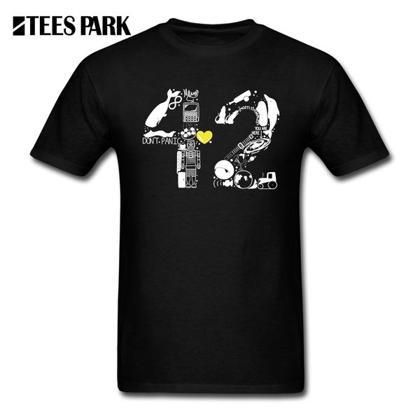 

t shirts design hitchhiker guide to the galaxy 4242 men pre-cotton short sleeve t-shirts custom man humorous tee shirts