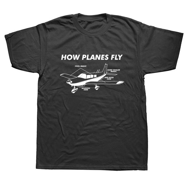 

смешные как planes fly инженер пилоты графический t-shirt mens casual стиль короткие рукава крупногабаритные streetwear хип-хоп футболки