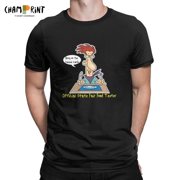 

men minnesota state fair food tester t shirt pure cotton clothes funny short sleeve round neck tee shirt birthday gift t-shirts