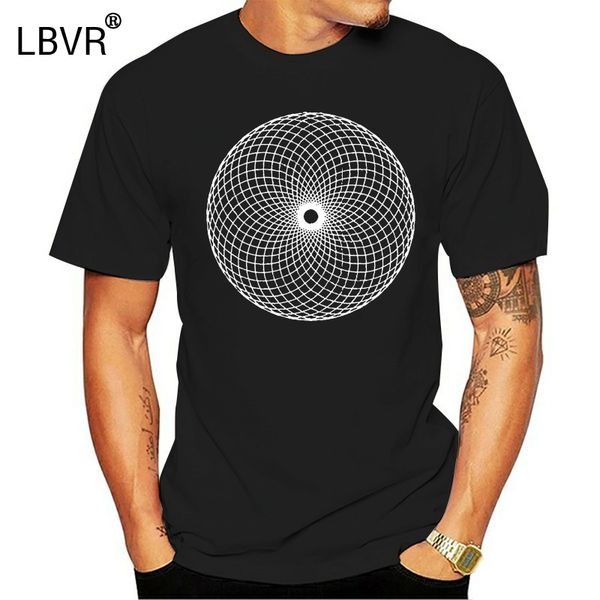 

sacred geometry white circle mens tee -image by men women tee shirt