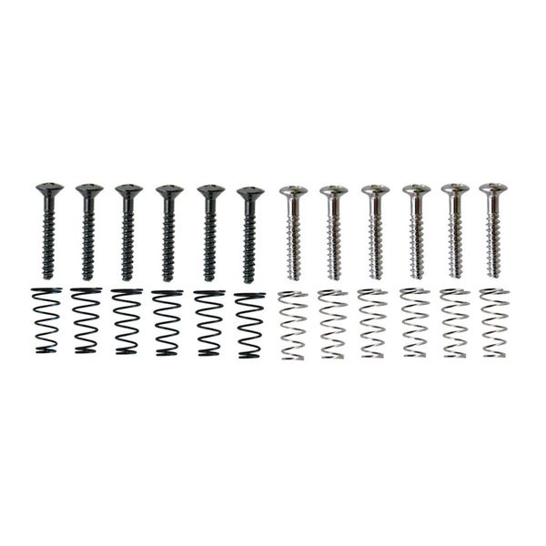 

12 pieces single coil humbucker pickup springs screws for electric guitar replacement