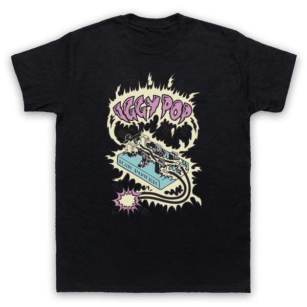 

raw мощность 2 iggy punk pop garage rock неофициальной tshirt подарок футболка для мужчин tee