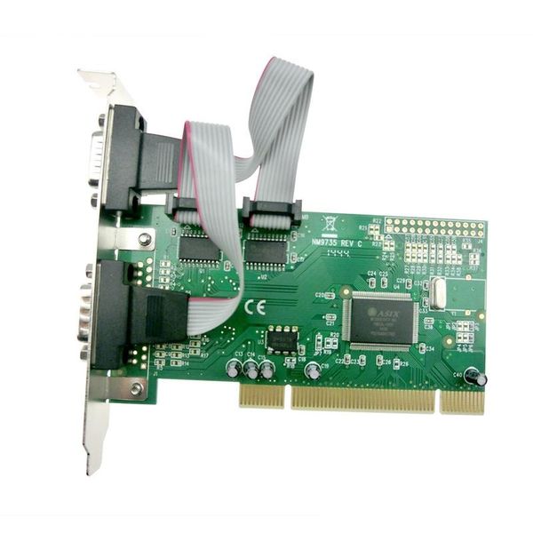 

pci serial port card pci to 2 ports rs232 com converter card