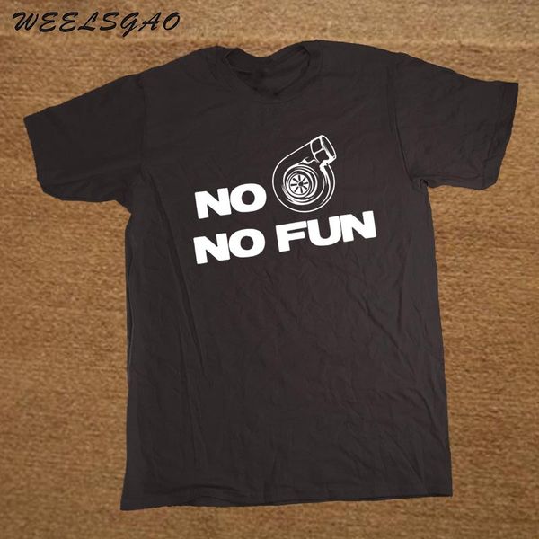 

fashion funny short sleeve cotton no turbo no fun car t shirt men's o neck cotton t-shirt