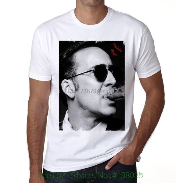 

nicolas cage tshirt mens t-shirt o-neck fashion casual print t shirt