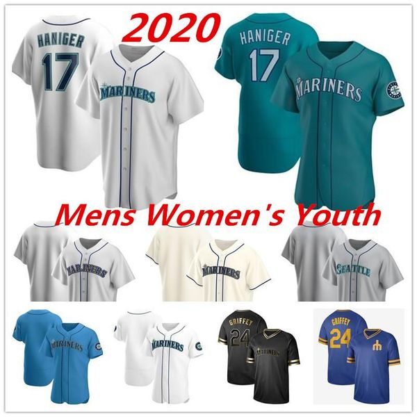 

seattle 2020 custom jersey 11 edgar martinez 23 nelson cruz 16 domingo santana 24 ken griffey jr 51 ichiro suzuki, Blue;black