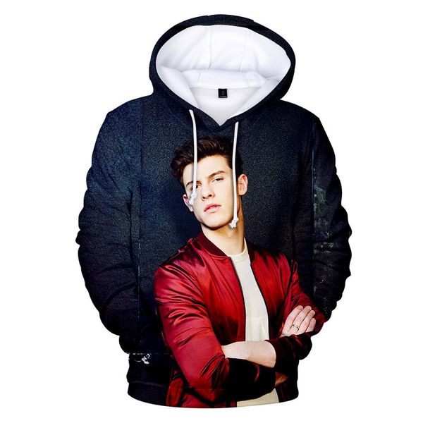 

Shawn Mendes 3D Print Hoodies Fashion Designer Spring Autumn Sweatshirts Loose Sleeve Couple Clothing Crew Neck Pullover Casual Apparel