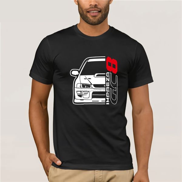 

new men t shirt fashion men brand fitness slim fit japan car impreza gc8 t-shirt printing shirt