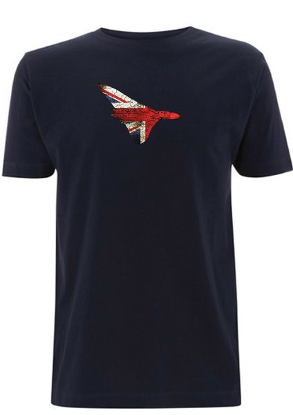 

vulcan bomber union jack flag t shirt raf plane uk tshirt airforce plane jet tee shirt