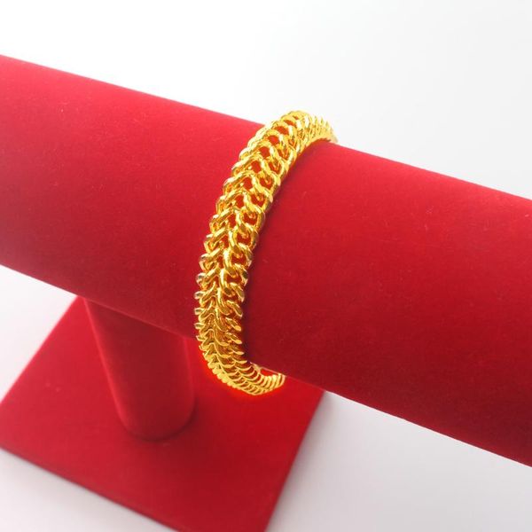 

charm bracelets 2021 24k gold color bracelet for female fashion jewelry classic style fine gift drop, Golden;silver