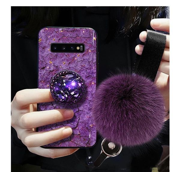 

luxury case for samsung galaxy s10 plus 5g lite s8 s9 s7 edge note 9 8 10 pro a10s a20s a30s a40 a50 a60 ball stand holder cover