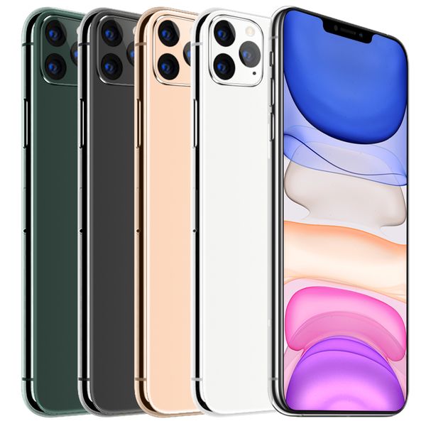 

goophone 11promax 6.5inch full screen phone 1+8gb memory double sim card smartphone face id smartphone dÃ©bloquÃ© fingerprint cell smartphones