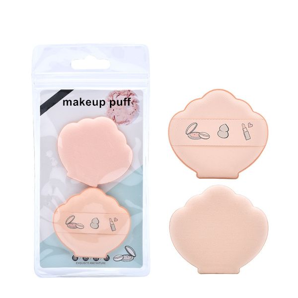 

2pcs soft makeup sponge cosmetic puff shell shape facial sponges make up foundation base powder puff make up tool for women