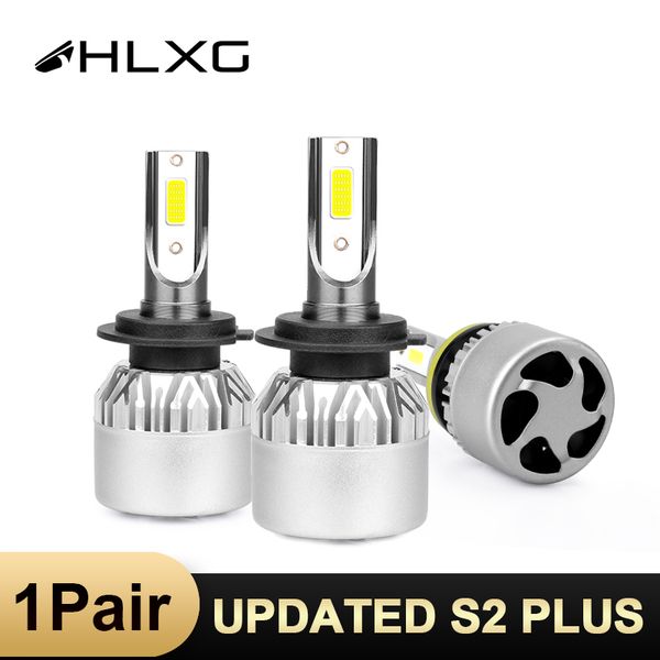 

hlxg h4 h7 led cob auto car lights h1 h3 h11 h8 h9 3 4/9006 auto 5000k 4300k fog lamp 72w 8000lm 12v 6500k 8000k 2pcs 3000k