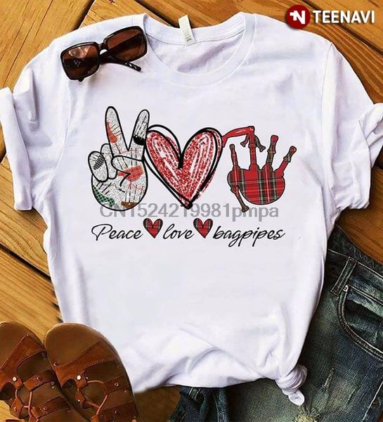 

men t shirt hand heart peace love bagpipes women tshirts