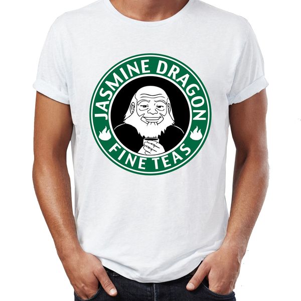 

men's t shirt uncle iroh fine tea the last airbender awesome artwork printed tee