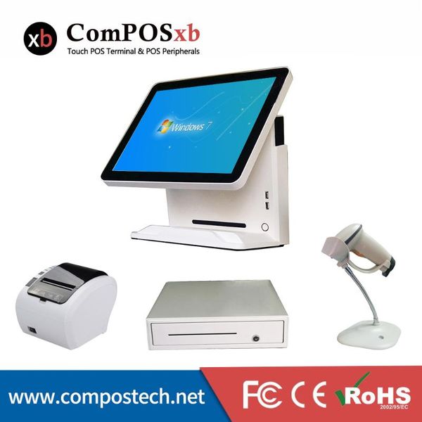 

composxb cash register 15inch capacitive touch screen whole set terminal point of sale system