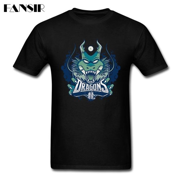 

printed t-shirts men's dragon men t shirts custom cotton short sleeve team clothes