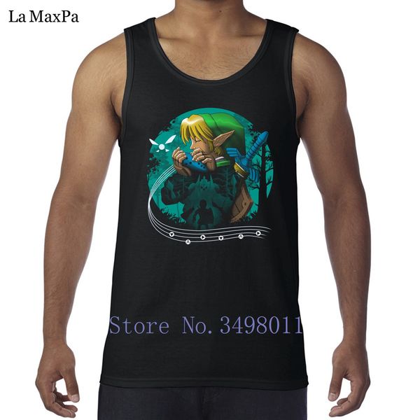 

printed cool hyrule time traveller tank men bodybuilding singlets latest man vest sleeveless awesome stringer 100% cotton