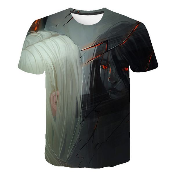 

blood black rose print 3d print shirts comics harajuku funny men clothing