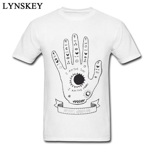 

plus size t-shirt men's 3d printed palmistry hand palm tshirt 2018 new design graphic tee shirts for men 100% cotton
