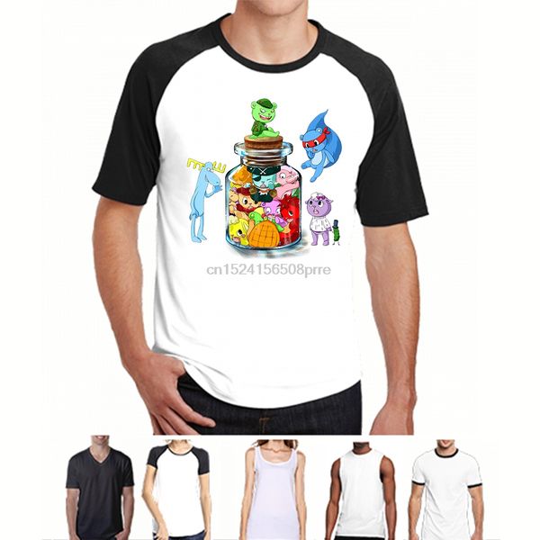 

смешные люди футболка белая футболка футболка черный тройник happy tree friends tee 9short рукава хлопок футболку женщины и мужчины