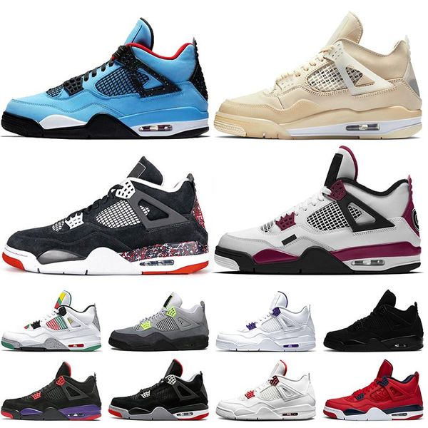 

2020 men and women fashion men's basketball running shoes purple black cat neon light female sports running shoes