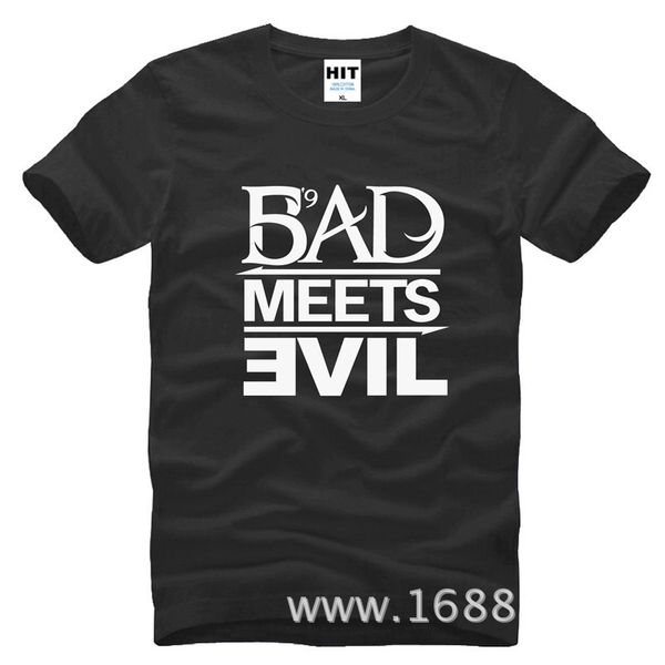 

eminem bad meets evil rap rock men's t-shirt t shirt for men 2015 new short sleeve cotton casual tee camisetas masculina