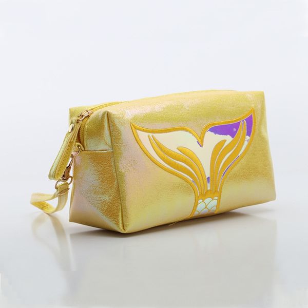 

explosion crack fishtail prince portable hand cosmetic baghand bag laser magic color cosmetic bag vfd1i