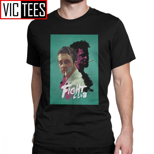 

men t-shirts fight club movie poster humorous pure cotton tee shirt short sleeve tyler rule carter soap movie t shirts clothing