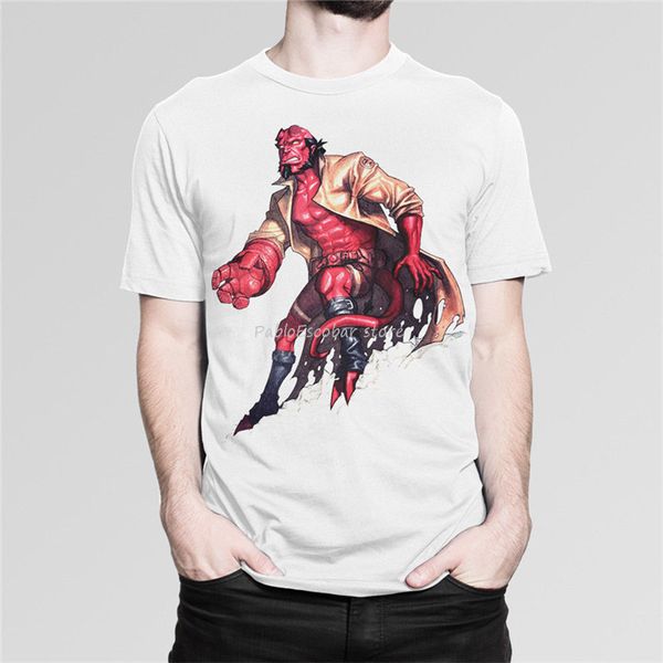 

hellboy art t-shirt, cool tee, men's 's all sizes men clothes tee shirt men summer t-shirt brand