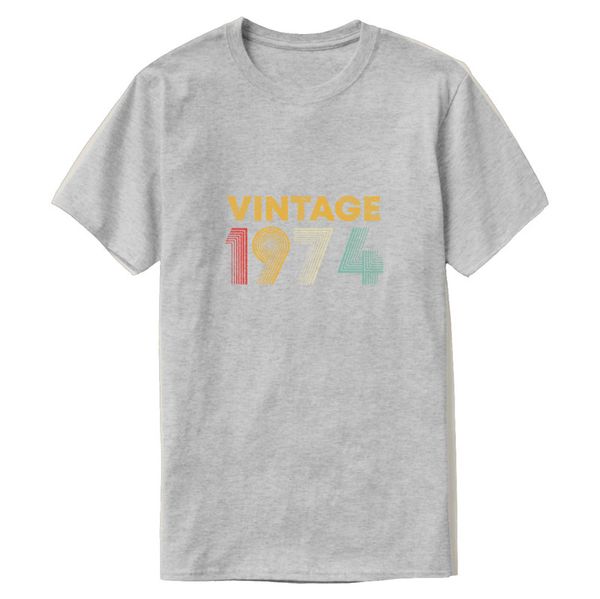 

casual fashion 45th birthday vintage gift 1974 men women t shirt for men formal cotton tee shirt clothes