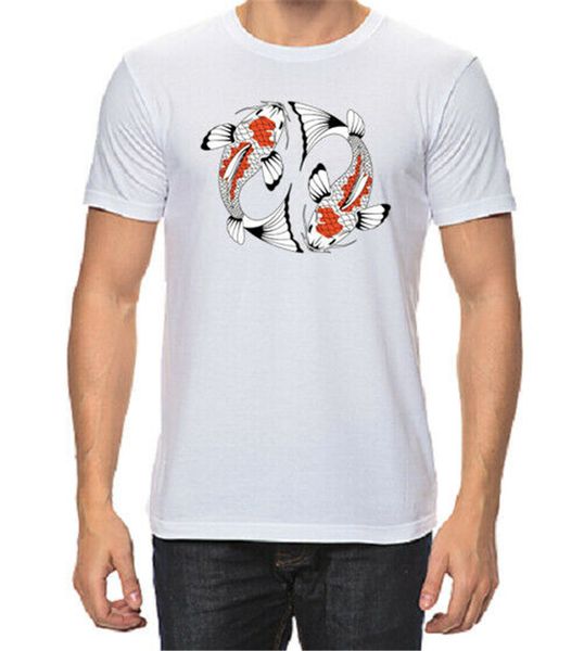 

yin yang fish men's t-shirt fashion new with tags tshirt men clothes tee shirt
