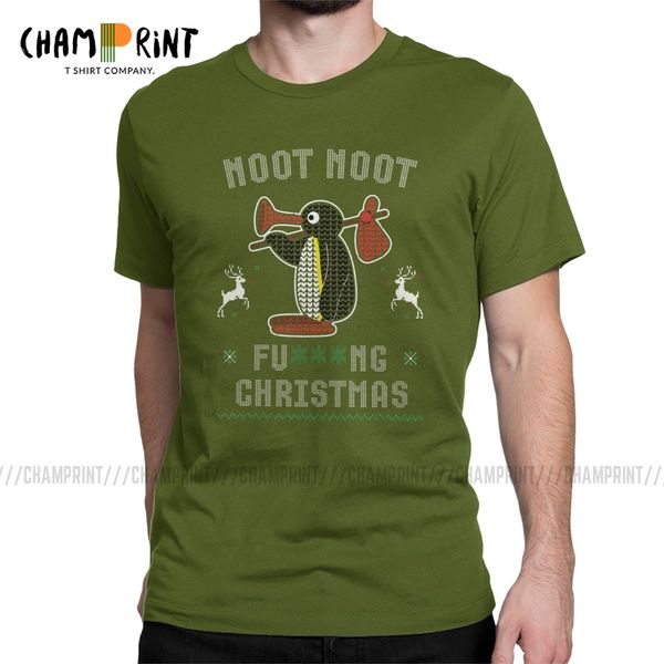 

noot pingu noot motherfu***s meme gift christmas ugly t-shirt men funny cartoon leisure cotton tees crew neck t shirts gift