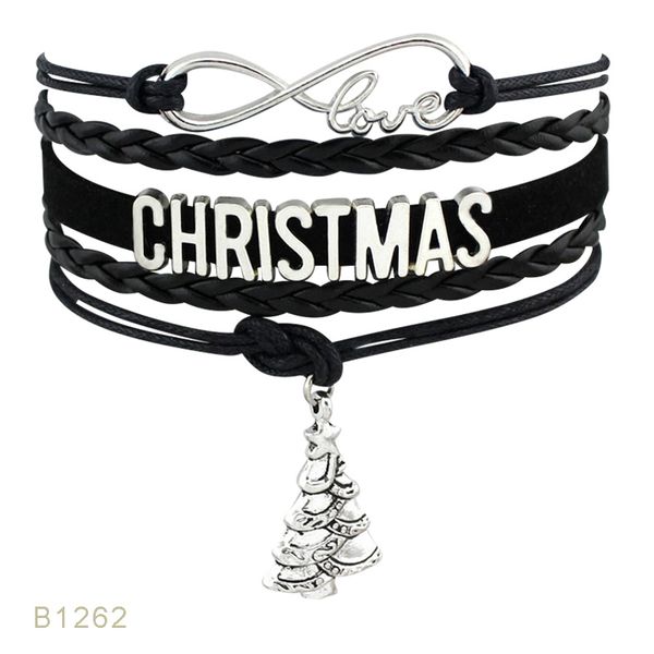 

handmade merry christmas gift bracelets for women, Golden;silver