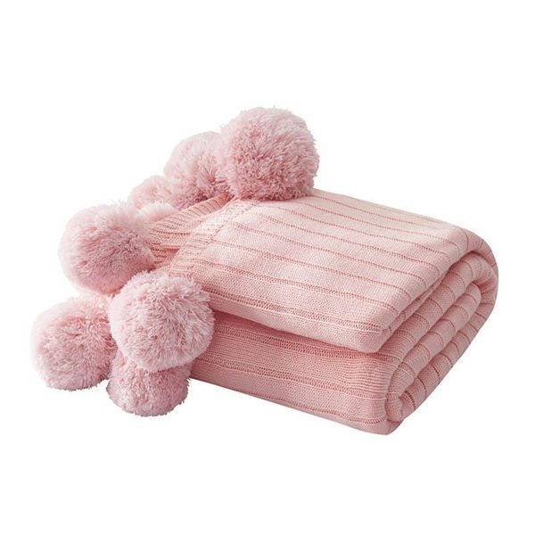 

travel knitted tassel blanket home couch sofa plaid cover baby bedspread airplane quilt kids comforter