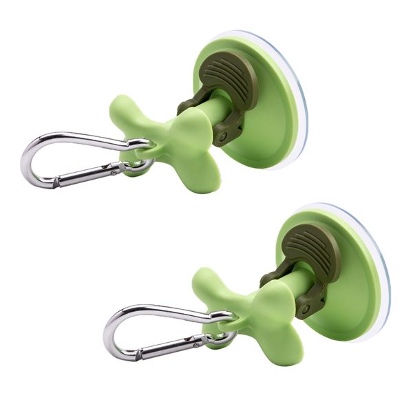 

2 pcs portable pet dog leash suction hook perfect for travel bathing random