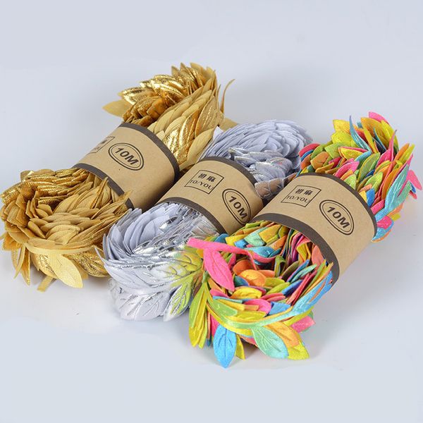 

1.5cm10m garlands decorative accessories fabric colorful leaves cane leaves flowers handcraft supplies gift packing supplies