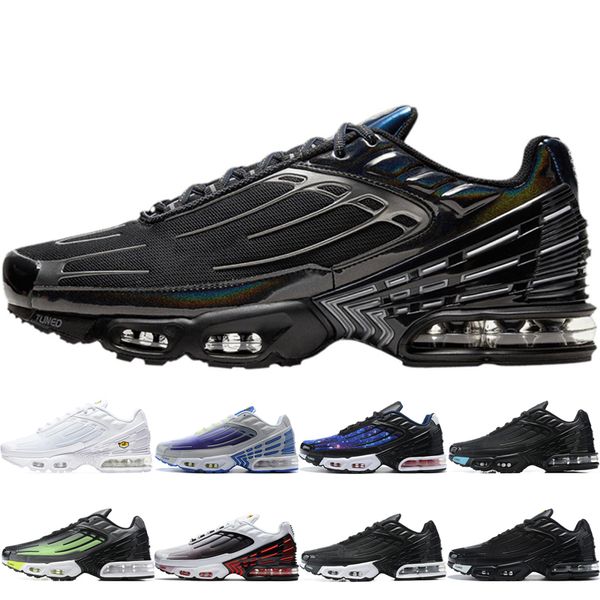 

new men tn plus 3 iii running shoes chaussures triple white black hyper blue green neon mens womens trainers sneakers sports